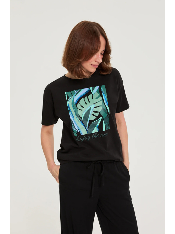 Moodo Majica s printom crna Moodo