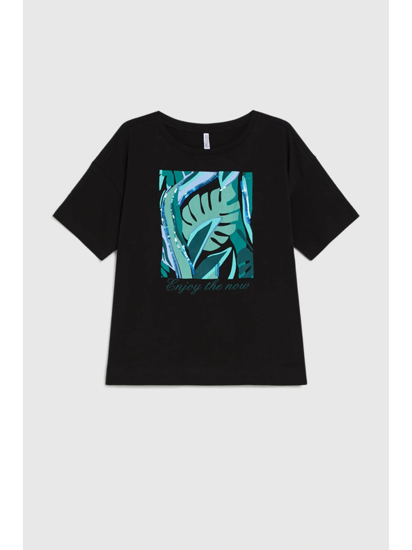 Moodo Majica s printom crna Moodo