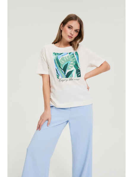 Moodo Bijela majica s printom Moodo