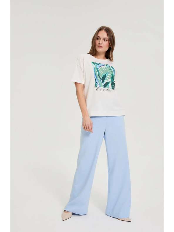 Moodo Bijela majica s printom Moodo