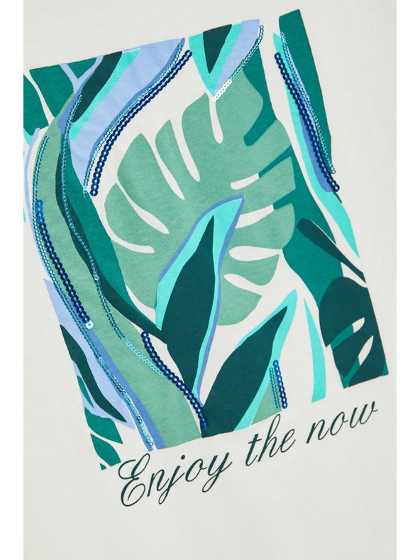 Moodo Bijela majica s printom Moodo