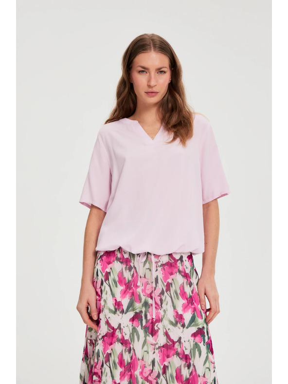 Moodo Ružičasta košulja s kratkim rukavima Moodo