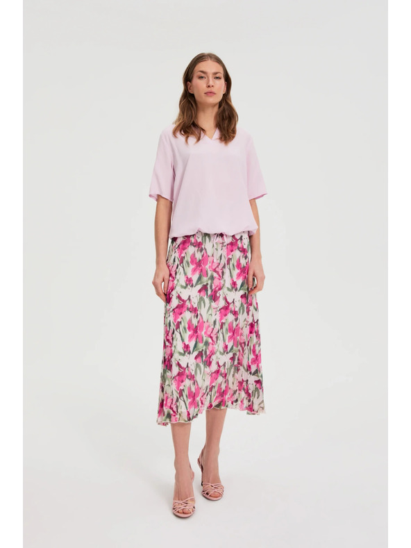 Moodo Ružičasta košulja s kratkim rukavima Moodo