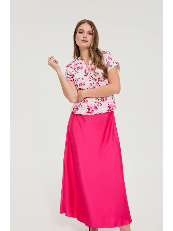 Moodo Košulja s cvijećem fuksija Moodo