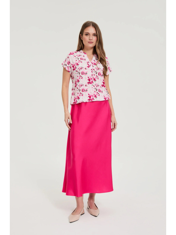 Moodo Košulja s cvijećem fuksija Moodo