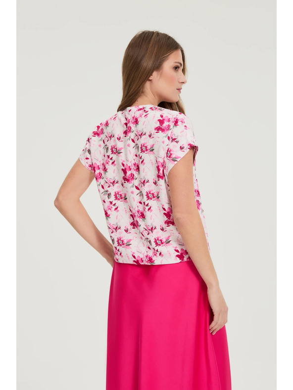 Moodo Košulja s cvijećem fuksija Moodo