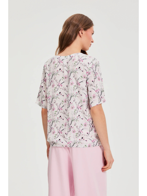 Moodo Košulja s cvijećem ružičasta Moodo