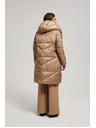 Moodo Duga jakna s kapuljačom tamno bež Moodo