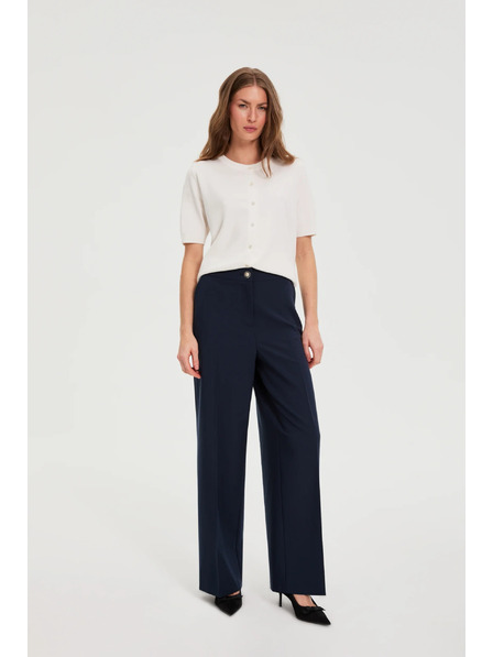 Moodo Hlače sa širokim nogavicama tamno plava Moodo