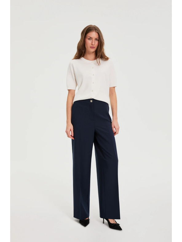 Moodo Hlače sa širokim nogavicama tamno plava Moodo