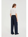 Moodo Hlače sa širokim nogavicama tamno plava Moodo