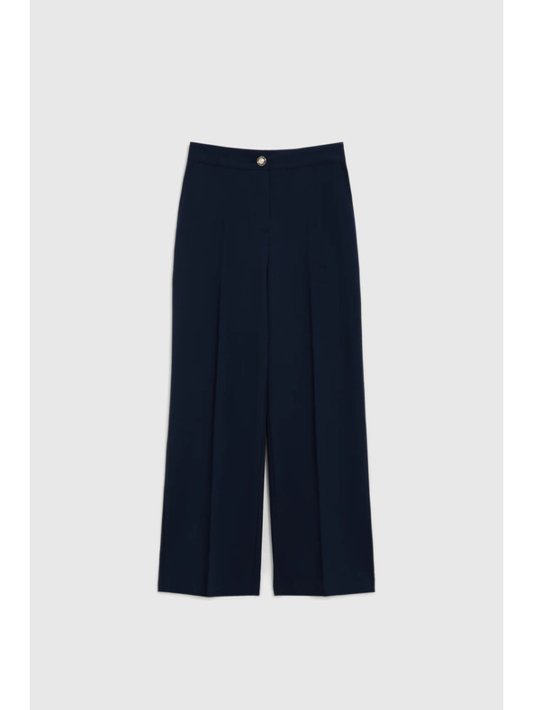 Moodo Hlače sa širokim nogavicama tamno plava Moodo