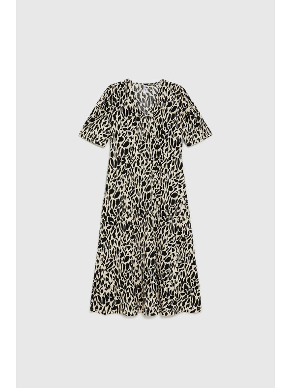 Moodo Haljina midi s uzorkom bež Moodo