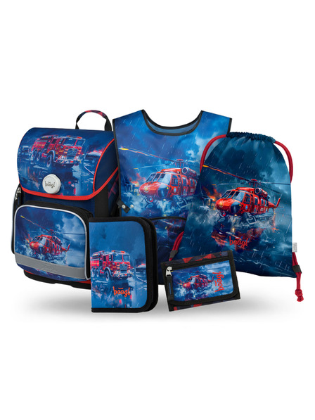 BAAGL  BAAGL SET 5 Ergo Spasitelji: aktovka, pernica, vrećica, pregača, novčanik