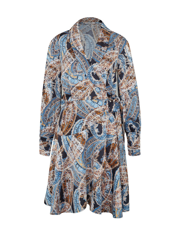 Orsay Plava ženska haljina do koljena s uzorkom ORSAY