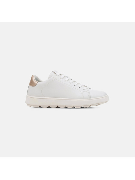 Geox Bijele kožne tenisice za žene Geox Spherica Ecub