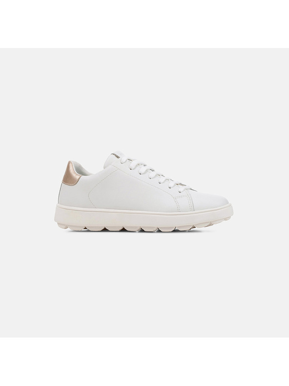 Geox Bijele kožne tenisice za žene Geox Spherica Ecub