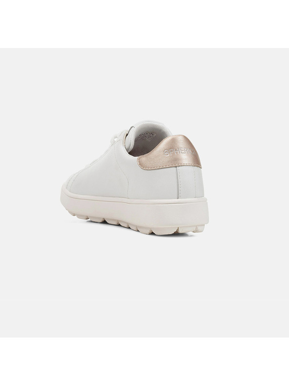 Geox Bijele kožne tenisice za žene Geox Spherica Ecub