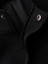 Ombre Clothing Muške prilagođene strukturirane jakne sa visokim ovratnikom - crna V1 OM-COWC-0136 Ombre Clothing