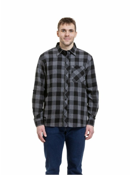 Meatfly Meatfly muška košulja Kurt Black / Gray