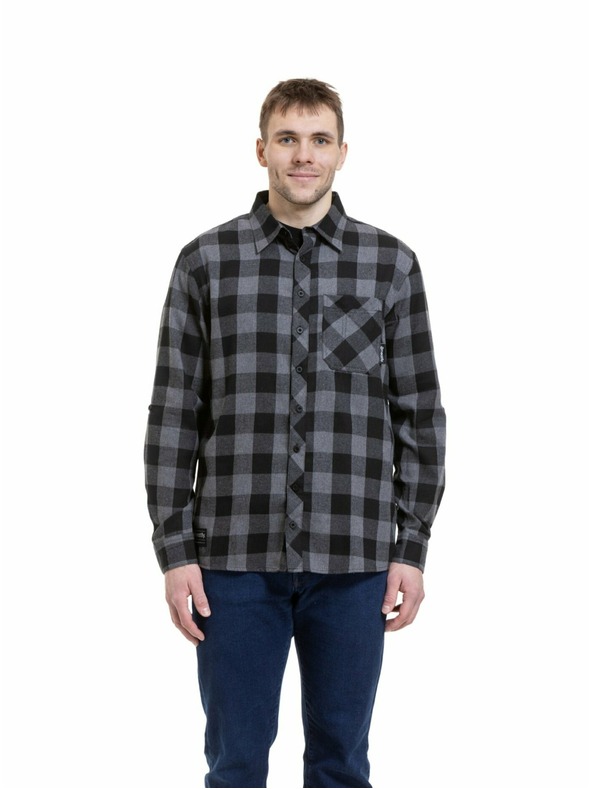 Meatfly Meatfly muška košulja Kurt Black / Gray