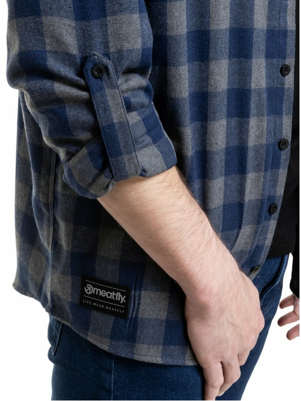Meatfly Meatfly muška košulja Kurt Blue / Gray