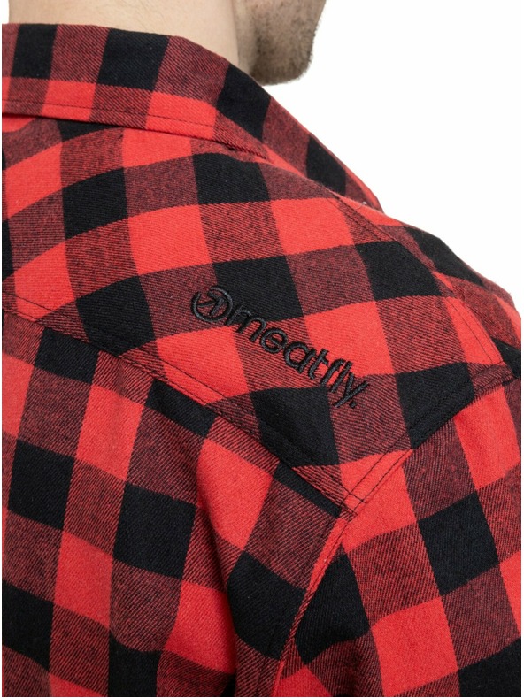 Meatfly Meatfly muška košulja Kurt Black / Red
