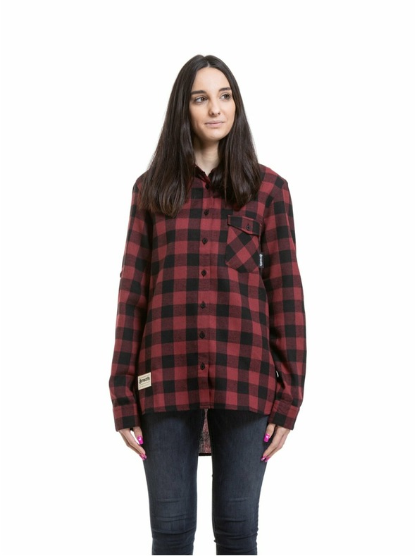 Meatfly Meatfly ženska košulja Courtney Black / Bordo