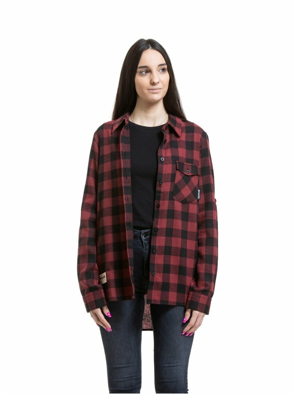 Meatfly Meatfly ženska košulja Courtney Black / Bordo