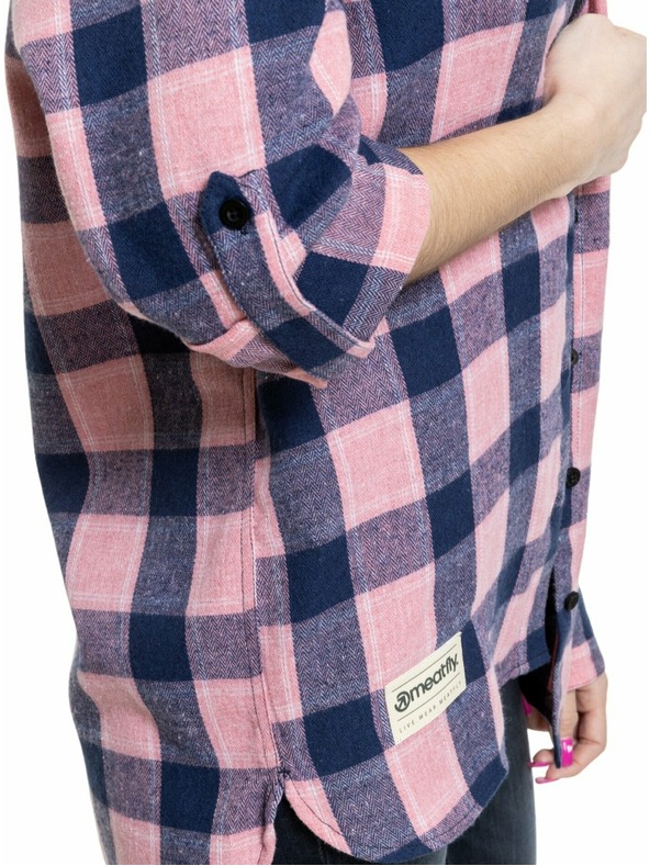 Meatfly Meatfly ženska košulja Courtney Blue / Rose