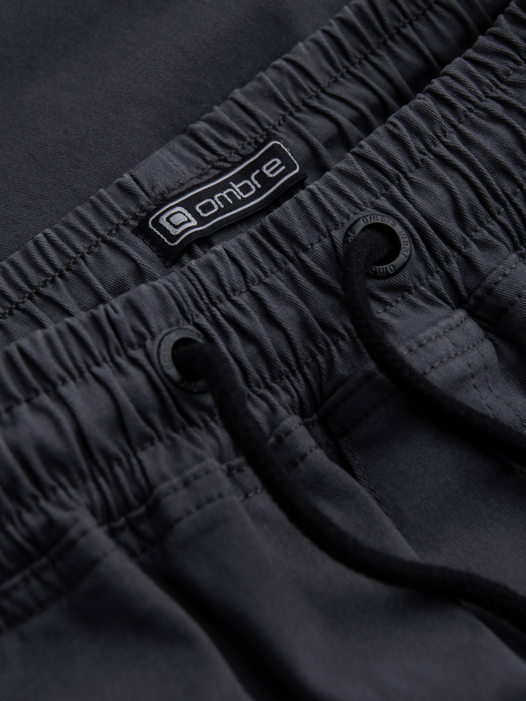 Ombre Clothing Tamnosive muške kargo jogger hlače Ombre Clothing