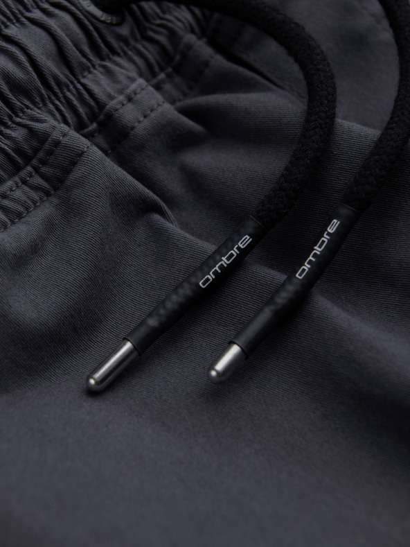 Ombre Clothing Tamnosive muške kargo jogger hlače Ombre Clothing