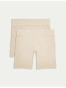 Marks & Spencer Kratke hlače s zaštitom od trošenja, 2 kom Marks & Spencer bež
