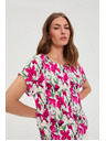 Moodo Košulja s kratkim rukavima fuksija Moodo