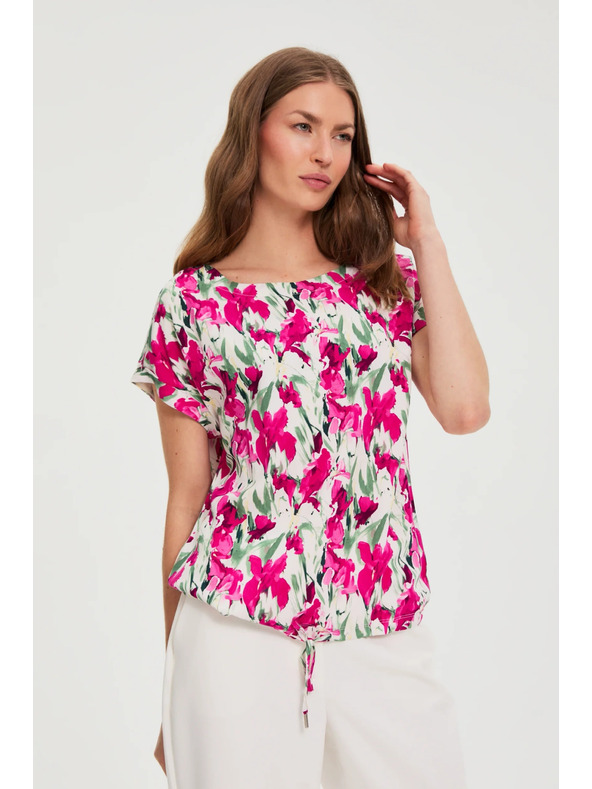 Moodo Košulja s kratkim rukavima fuksija Moodo