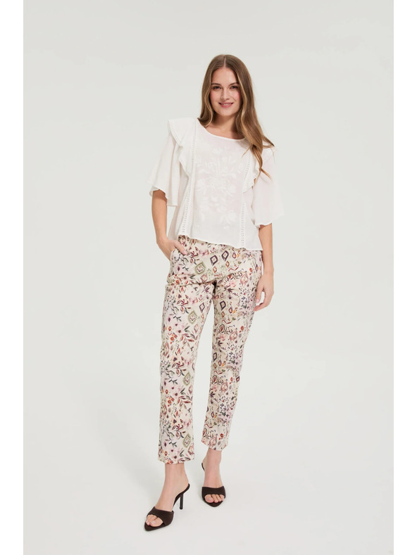 Moodo Košulja s volankama bijela Moodo