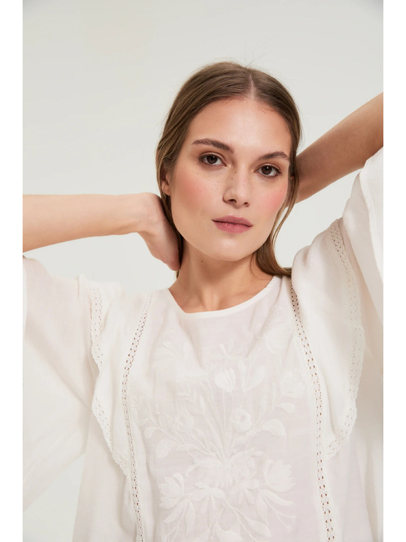 Moodo Košulja s volankama bijela Moodo