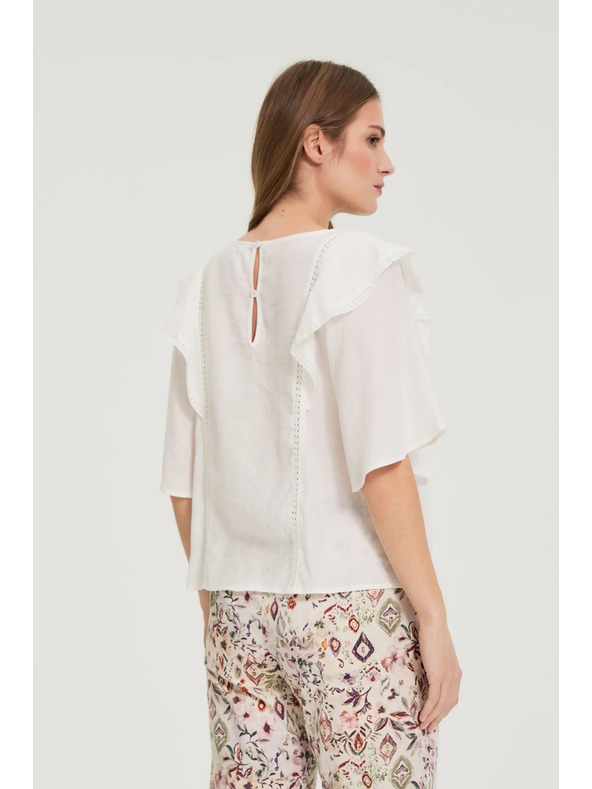 Moodo Košulja s volankama bijela Moodo