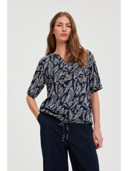 Moodo Tamno plava viskozna košulja Moodo