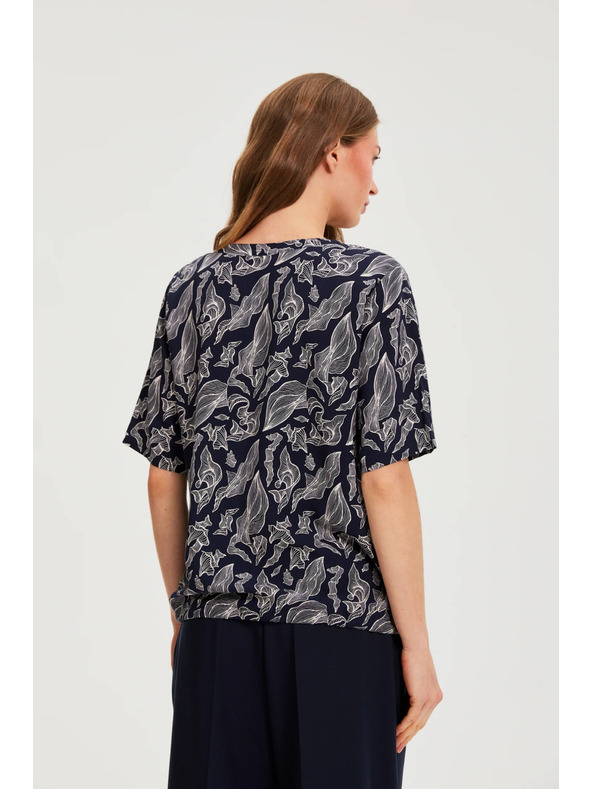 Moodo Tamno plava viskozna košulja Moodo