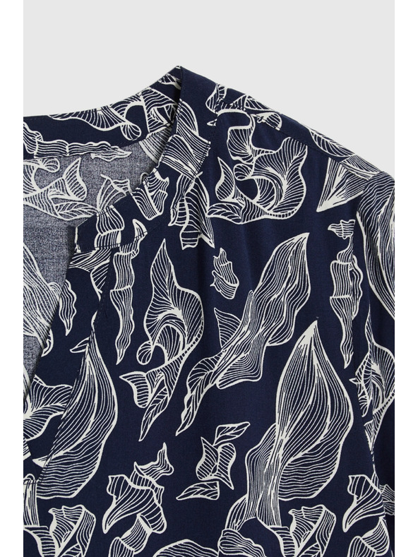 Moodo Tamno plava viskozna košulja Moodo