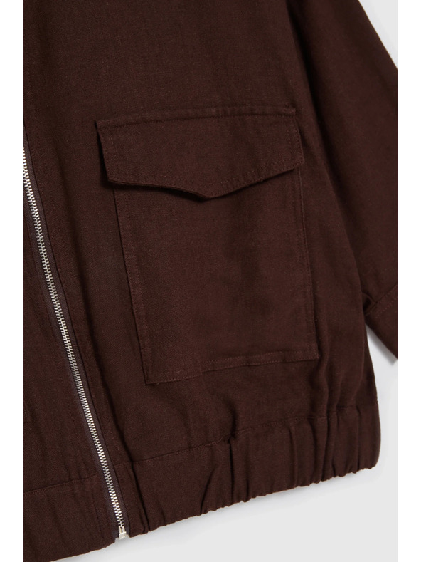 Moodo Jakna s linom smeđa Moodo