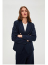 Moodo Plavo dvoredbeno sako s dekorativnim dugmadima Moodo