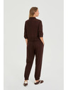Moodo Glatke hlače smeđe Moodo