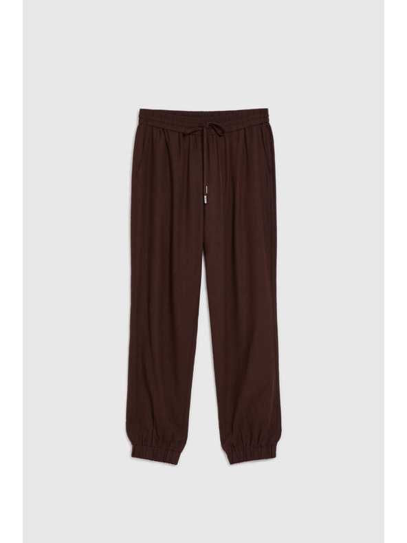 Moodo Glatke hlače smeđe Moodo