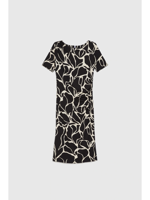 Moodo Haljina midi s uzorkom bež Moodo