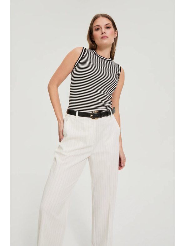 Moodo Top u prugama crno-bijeli Moodo