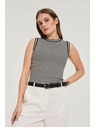 Moodo Top u prugama crno-bijeli Moodo