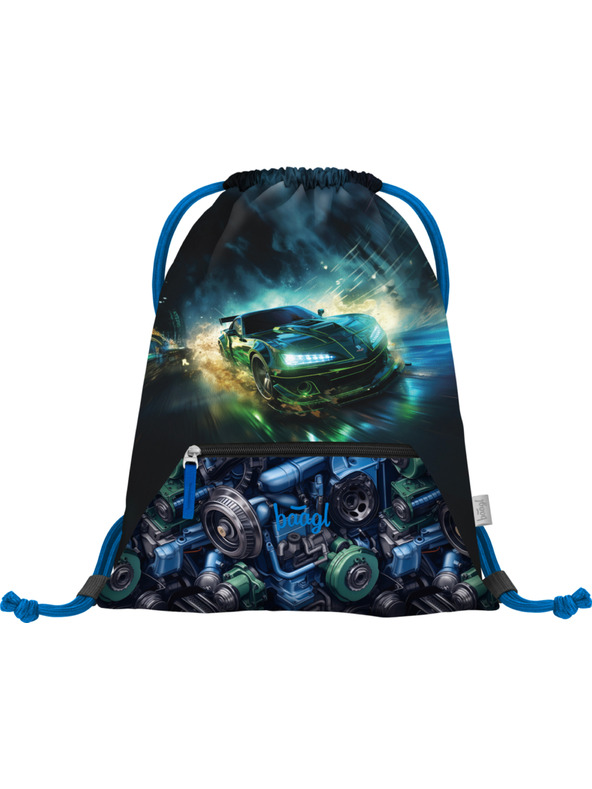 BAAGL  BAAGL SET 5 Zippy Trkaća kola: aktovka, pernica, vrećica, pregača, novčanik