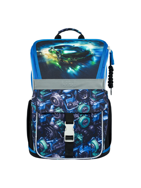 BAAGL  BAAGL SET 5 Zippy Trkaća kola: aktovka, pernica, vrećica, pregača, novčanik